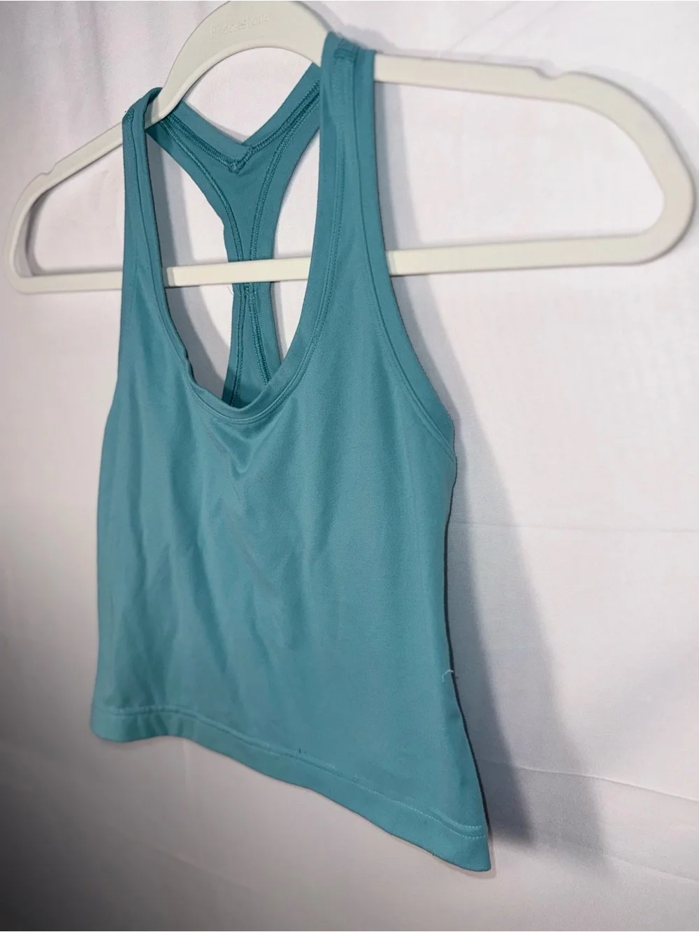 Lululemon Women's Teal Racerback Crop Tank Top Casual Activewear Size 6/Small